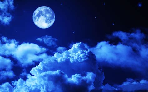 Night Sky Clouds Moon 2880x1800 Wallpaper