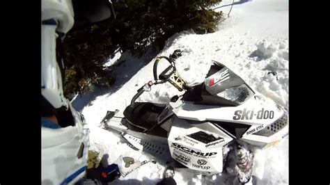 Snowmobile Hillclimb Racing Practice Near Collision And Stuck Youtube