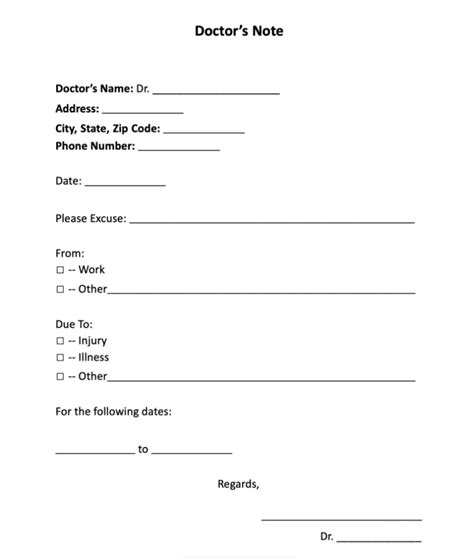 Free Fake Doctors Note Templates To Download Onedesblog In Fake Dr Note Template Kubizo Com