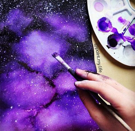 Pin By Jessassy On Art Galaxy Painting Watercolor Galaxy Galaxy Colors