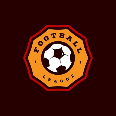 Football Or Soccer Modern Professional Sport Typography In Retro Style