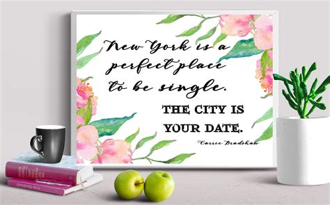 Sex And The City Printable Carrie Bradshaw Quote Friendship Etsy