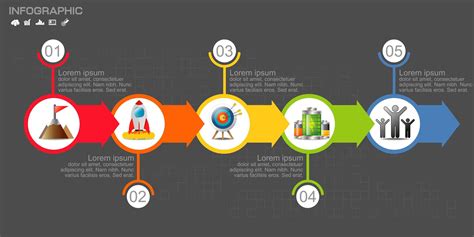 Colorful Circular Arrow Timeline Infographic 1227876 Download Free