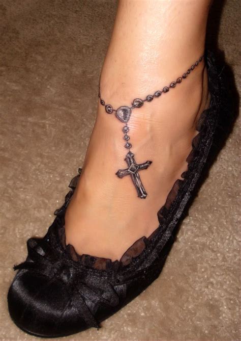 Check spelling or type a new query. Rosary tattoo for my Wella | Anklet tattoos, Rosary tattoo ...