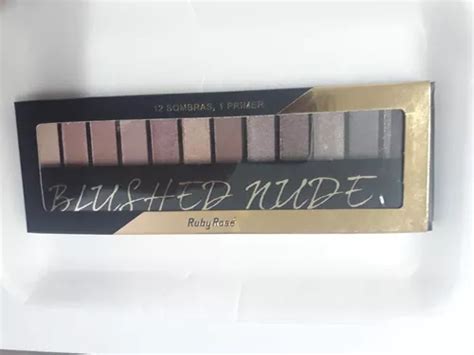 Paleta De Sombras Blushed Nude Ruby Rose Cores Primer Cor Da