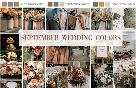 ️ 20 Best Fall September Wedding Colors 2023 2024 Colors For Wedding