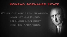 Konrad Adenauer Zitate - YouTube
