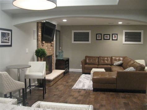 Finished Basement Contemporary Basement Chicago