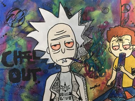 Official rick and morty merchandise can be found at zen monkey studios, and at ripple junction. First rick and morty painting i made, feedback would me ...