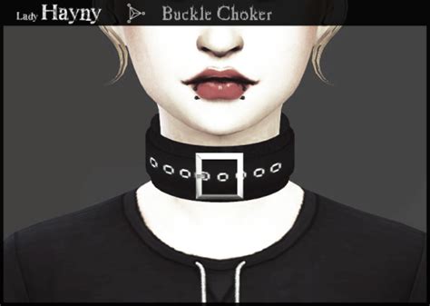 Buckle Choker By Hayny Sims 4 Nexus
