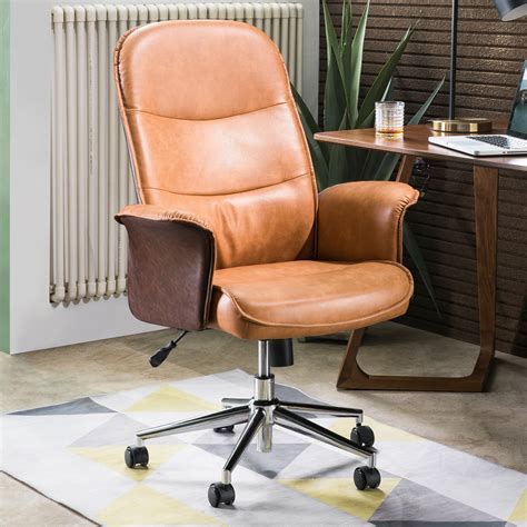 ovios ergonomic office chair modern computer desk chair high back leathe desk chair with lumbar