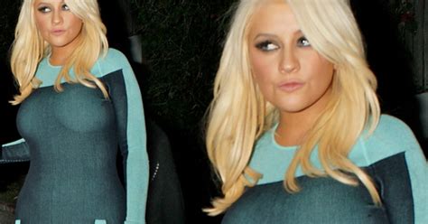 Christina Aguilera Suffers Wardrobe Malfunction As She Heads Out In A