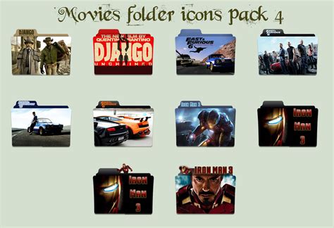 Movies Folder Icons Pack 4 By Cadavericale On Deviantart