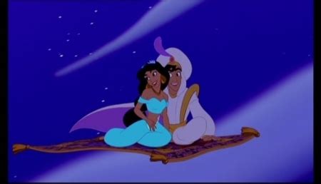 A whole new world a new fantastic point of view no one to tell us no or where to go or say we're only dreaming. Aladdin-A Whole New World - Aladdin and Jasmine Image ...