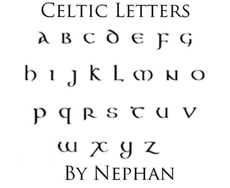 Celtic Letters By Nephan On Deviantart