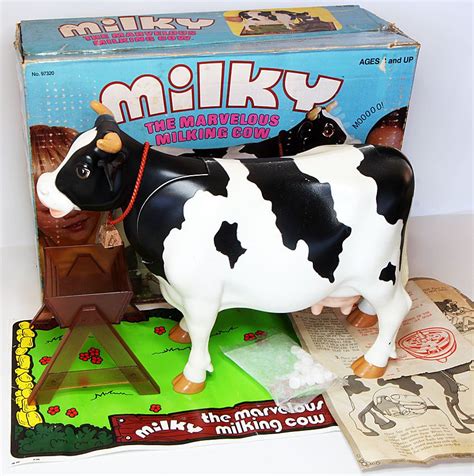 milky the marvelous milking cow playset with box by kenner products u s a 1977 kennerproduct