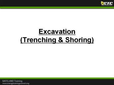Ppt Excavation Trenching Powerpoint Presentation Free To Download Id Bb Zme Y