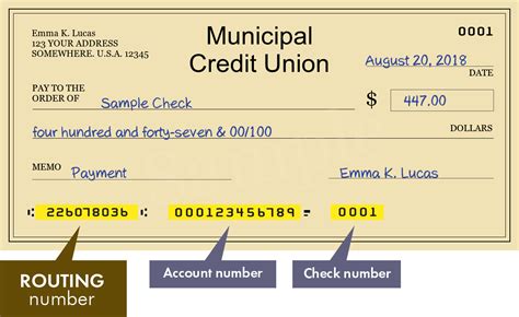 226078036 — Routing Number Of Municipal Credit Union In New York