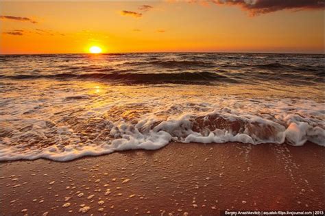 Beautiful Sunset On The Generals Beaches In Crimea