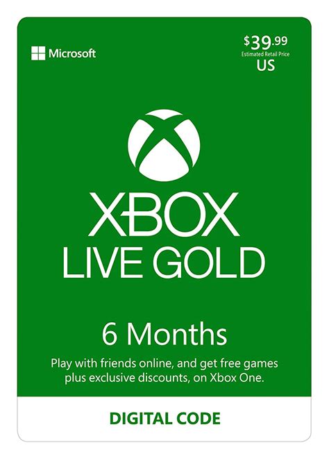 Xbox Live Gold Membership Digital Code 6