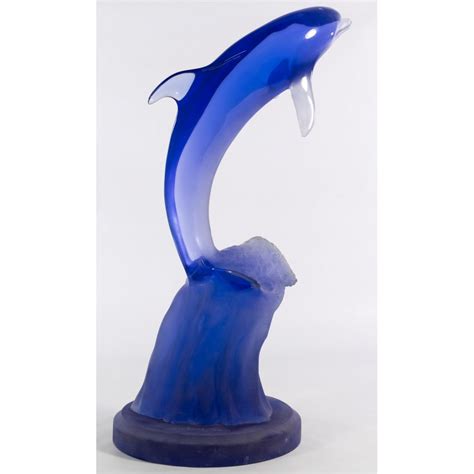 Acrylic Dolphin Sculpture By Donjo Leonard Auction