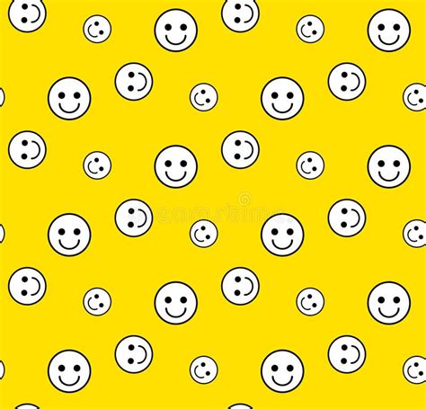 Smile Face Yellow Circle Icon Stock Vector Illustration Of Touch