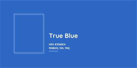 True Blue Complementary Or Opposite Color Name And Code 2d68c4