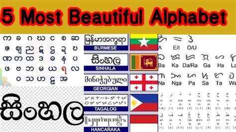 5อันดับตัวอักษรที่สวยที่สุดในโลก The Worlds Most Beautiful Alphabet