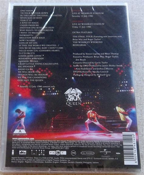 View credits, reviews, tracks and shop for the 2003 dvd release of live at wembley stadium on discogs. QUEEN Live at Wembley Stadium SOUTH AFRICA Cat# UMFSDVD ...