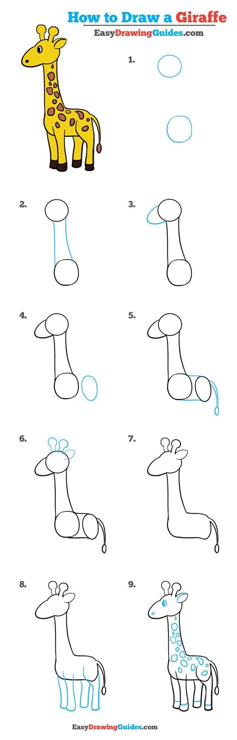 Standing magic unicorn | teach how to draw basics with this video to kids #29. How to Draw a Giraffe - Really Easy Drawing Tutorial ...