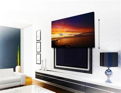 Fernseher mit einem bild verstecken. 20 Attractive Home Decorating Ideas to Hide Living Room TV