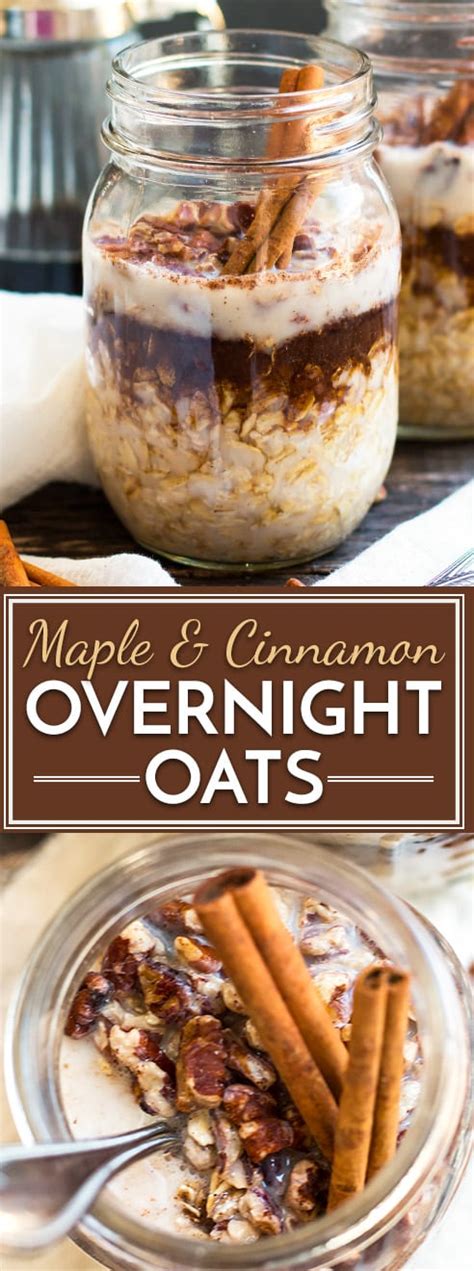 Make ahead oatmeal is simple to customize with your favorite. Maple, Brown Sugar and Cinnamon Overnight Oats in a Jar