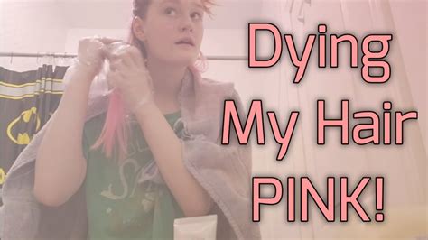 omg im dying my hair pink youtube