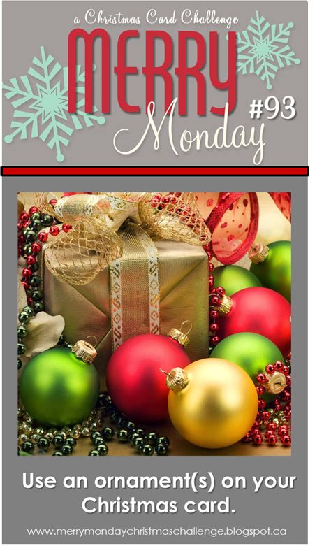 Merry Monday Christmas Challenge: Merry Monday #93 {Ornaments}
