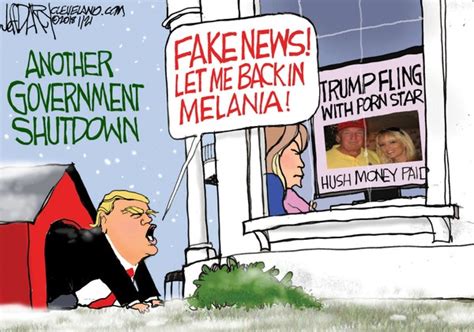 Trumps Porn Star And Government Shutdown Darcy Cartoon