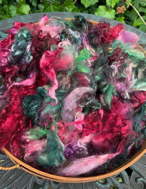 Hand Dyed Mohair Angora Goat Fiber 5 Inches 2 Ounces Etsy Angora