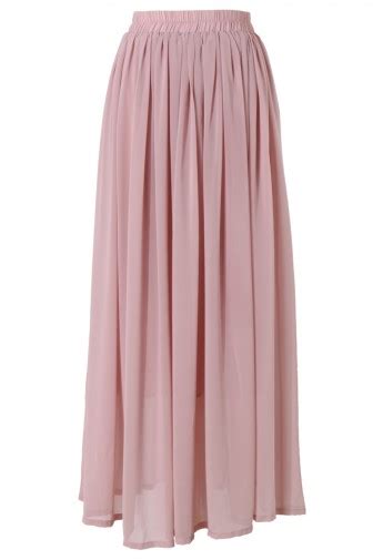 Pink Maxi Skirt Retro Indie And Unique Fashion