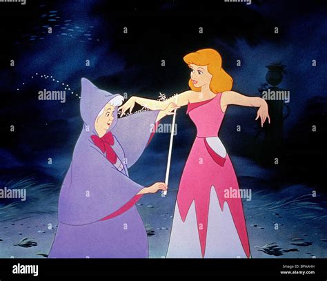 Fairy Godmother And Cinderella Cinderella 1950 Stock Photo Royalty Free