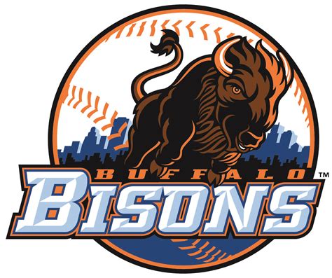 Buffalo Bisons Bison Logo Baseball Teams Logo Embroidery Logo