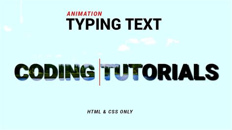 Css Typing Text Animation Effect Typing Text Animation Html And Css