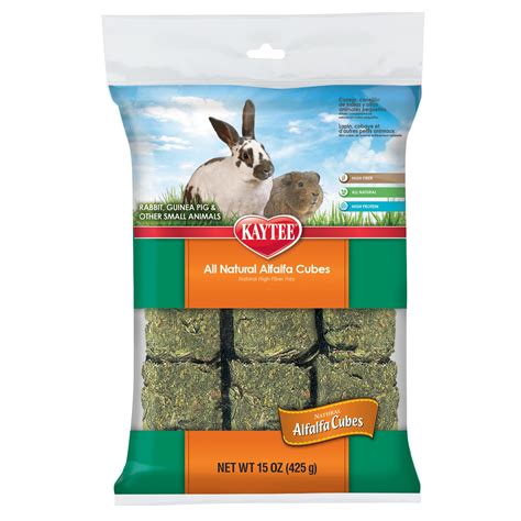 Kaytee All Natural Alfalfa Hay Cubes Small Pets Small Animal Food
