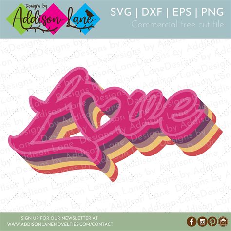 Retro Love SVG Love SVG Valentine SVG Heart Svg Love - Etsy España