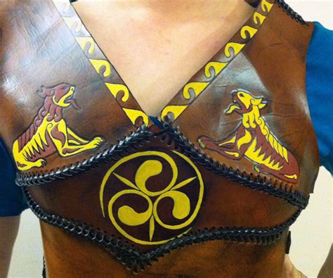 Custom Fit Leather Armor Breast Plate Celtic Edition 4
