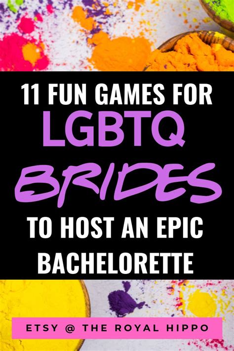 Lesbian Bachelorette Party Game Lgbtq Wedding Lesbian Etsy Bachelorette Party Games