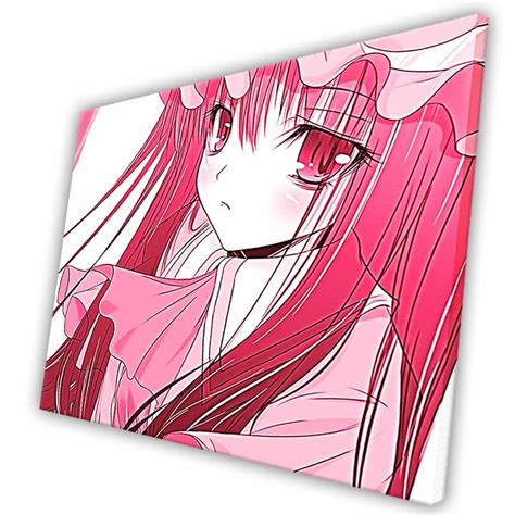 Anime Pink Girl Manga Children Canvas Print Pop Art