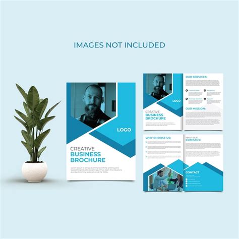 Premium Vector Creative Corporate Business Bifold Brochure Premium