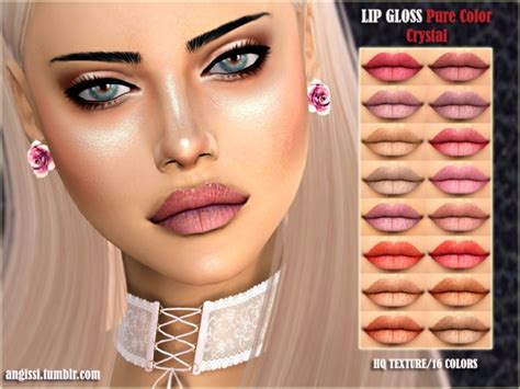 Lip Gloss Pure Color Crystal At Angissi Sims 4 Updates