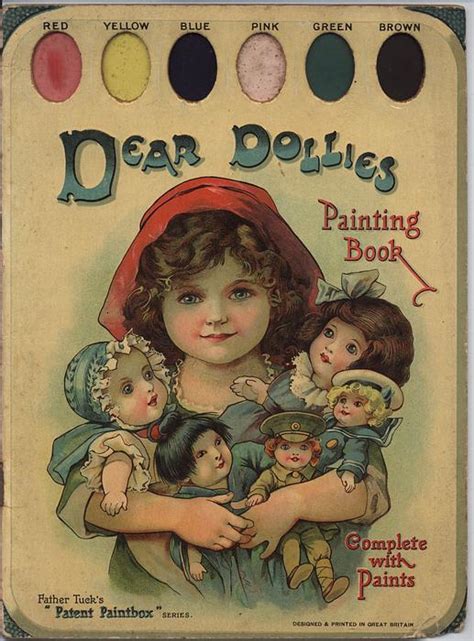 Dear Dollies Painting Book Tuckdb Ephemera