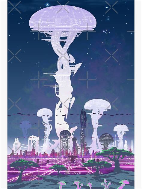 Regrowth Cyberpunk Arcology Solarpunk Mega City Poster For Sale By