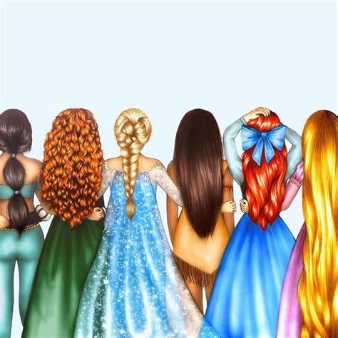 All The Princesses Lined Up Goals Disney Princess Fan Art Disney